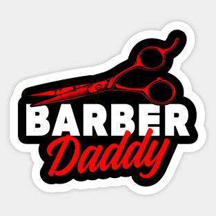 Barber Gift Barber Daddy Haircutting Gift Barber Shears Male Hairstylist Sticker